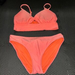 Aerie Vibrant Coral Bikini Set